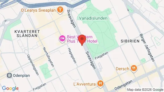 Apartments for rent i Vasastan - kort over placeringen