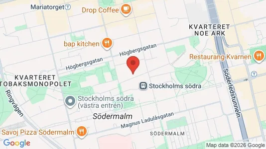 Apartments for rent i Södermalm - kort over placeringen