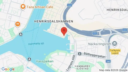Apartments for rent i Hammarbyhamnen - kort over placeringen