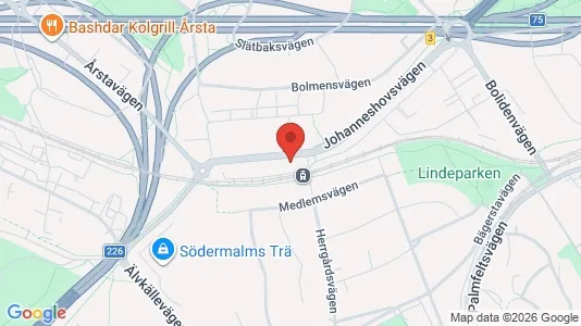 Apartments for rent i Hammarbyhamnen - kort over placeringen