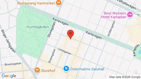 Apartments for rent i Östermalm - kort over placeringen