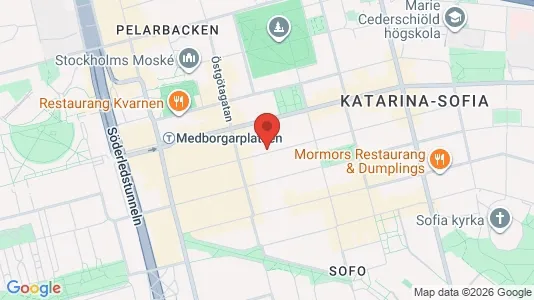 Apartments for rent i Södermalm - kort over placeringen