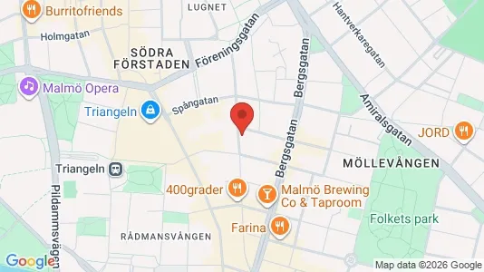 Apartments for rent i Malmö City - kort over placeringen