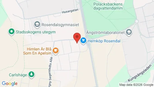 Apartments for rent i Uppsala - kort over placeringen