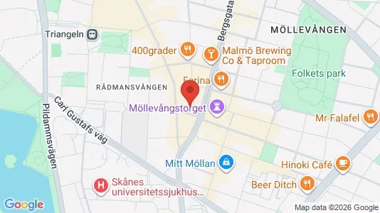 Apartments for rent i Malmö City - kort over placeringen