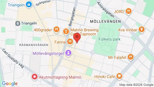 Apartments for rent i Malmö City - kort over placeringen