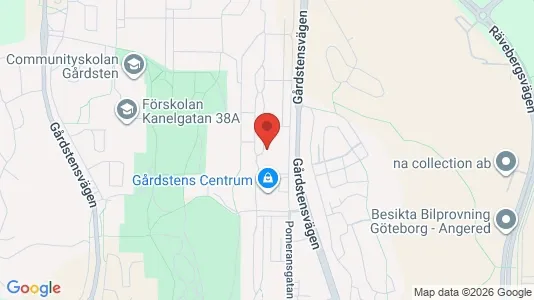 Apartments for rent i Angered - kort over placeringen