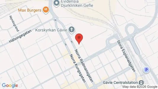 Apartments for rent i Gävle - kort over placeringen