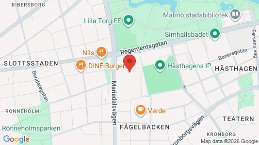 Apartments for rent i Malmö City - kort over placeringen