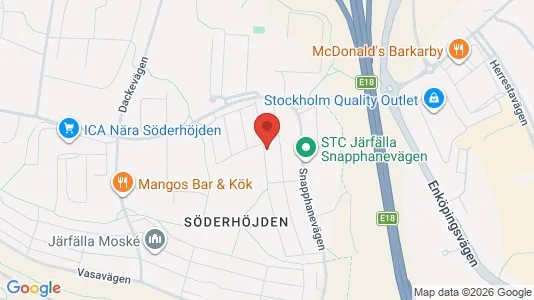 Apartments for rent i Järfälla - kort over placeringen