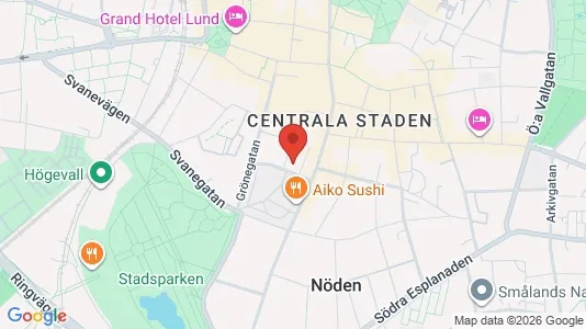 Apartments for rent i Lund - kort over placeringen
