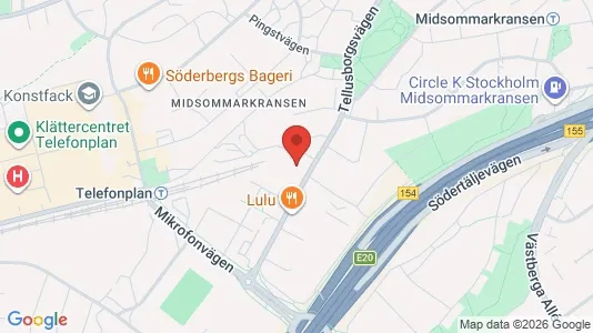 Apartments for rent i Stockholm South - kort over placeringen
