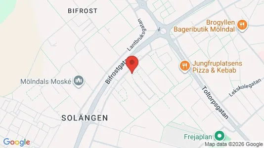 Apartments for rent i Mölndal - kort over placeringen