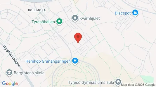 Apartments for rent i Tyresö - kort over placeringen