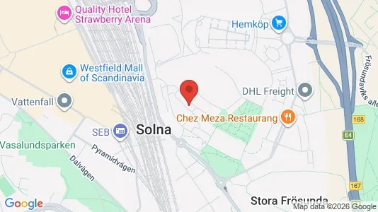 Apartments for rent i Solna - kort over placeringen