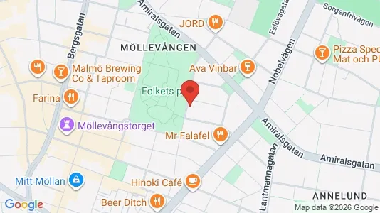 Apartments for rent i Malmö City - kort over placeringen