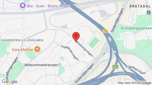 Apartments for rent i Stockholm South - kort over placeringen
