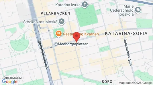 Apartments for rent i Södermalm - kort over placeringen