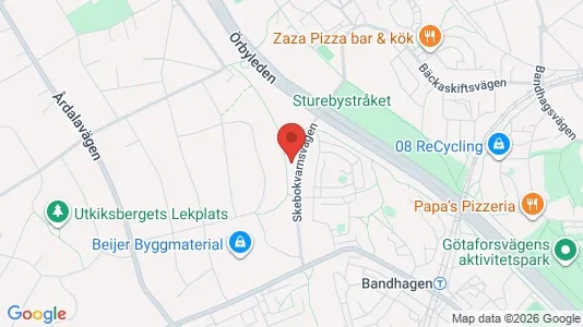Apartments for rent i Stockholm South - kort over placeringen