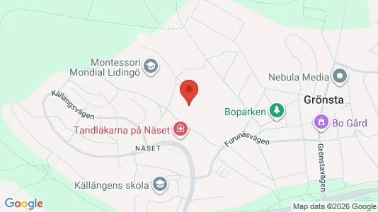 Apartments for rent i Lidingö - kort over placeringen