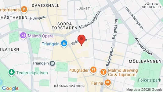 Apartments for rent i Malmö City - kort over placeringen