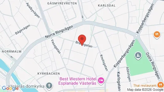 Apartments for rent i Västerås - kort over placeringen