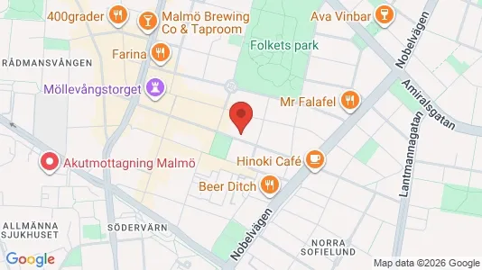 Apartments for rent i Malmö City - kort over placeringen