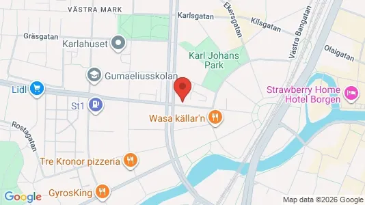 Apartments for rent i Örebro - kort over placeringen
