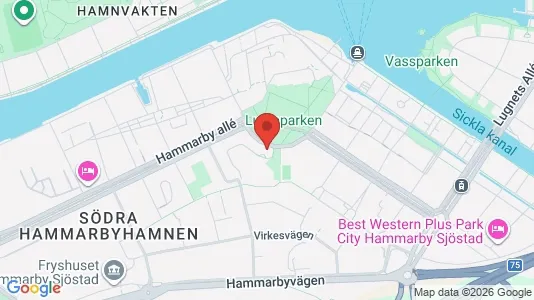 Apartments for rent i Hammarbyhamnen - kort over placeringen
