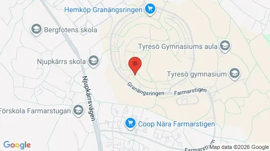 Apartments for rent i Tyresö - kort over placeringen