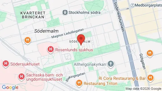 Apartments for rent i Södermalm - kort over placeringen