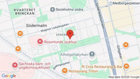 Apartments for rent i Södermalm - kort over placeringen