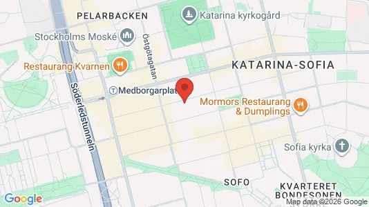 Apartments for rent i Södermalm - kort over placeringen