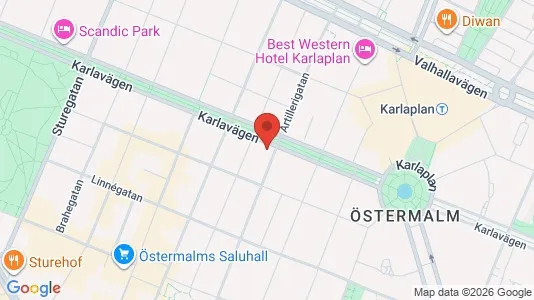 Apartments for rent i Östermalm - kort over placeringen