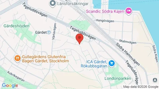 Apartments for rent i Gärdet/Djurgården - kort over placeringen