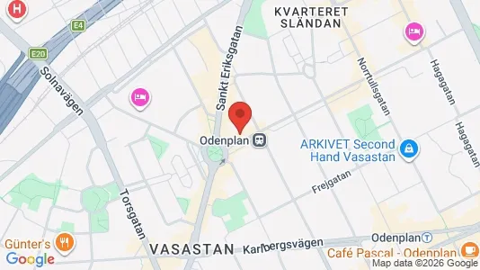 Apartments for rent i Vasastan - kort over placeringen