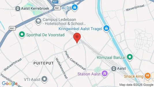 Apartments for rent i Aalst - kort over placeringen