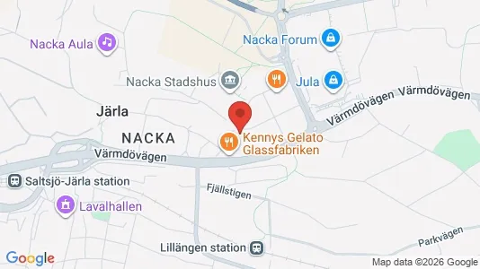 Apartments for rent i Nacka - kort over placeringen