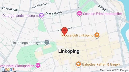 Apartments for rent i Linköping - kort over placeringen
