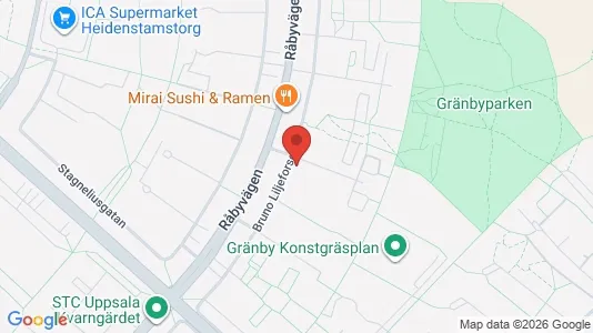 Apartments for rent i Uppsala - kort over placeringen