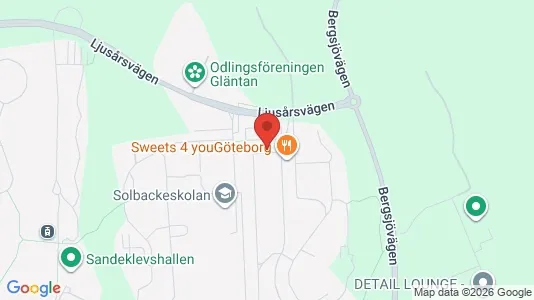 Apartments for rent i Gothenburg East - kort over placeringen