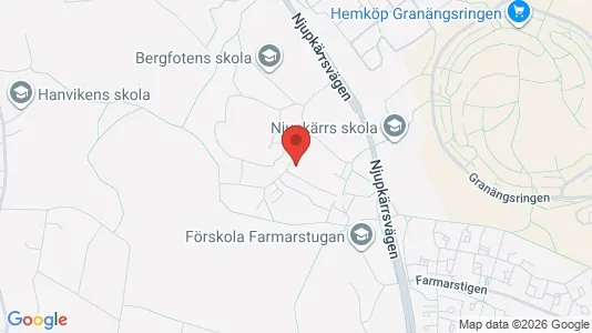 Apartments for rent i Tyresö - kort over placeringen