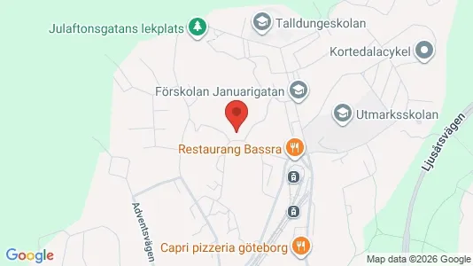 Apartments for rent i Gothenburg East - kort over placeringen