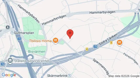 Apartments for rent i Stockholm South - kort over placeringen