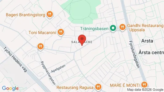 Apartments for rent i Uppsala - kort over placeringen