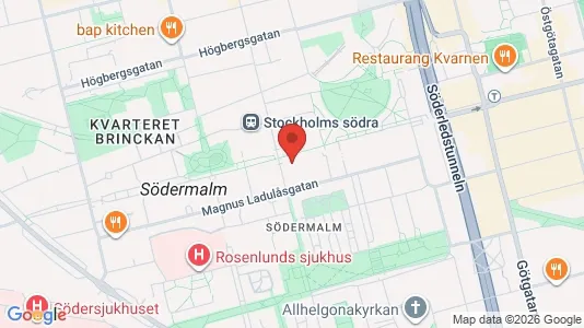 Apartments for rent i Södermalm - kort over placeringen