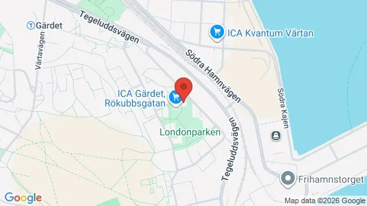 Apartments for rent i Gärdet/Djurgården - kort over placeringen