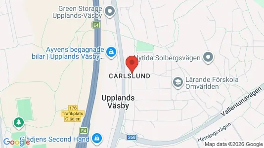 Apartments for rent i Upplands Väsby - kort over placeringen