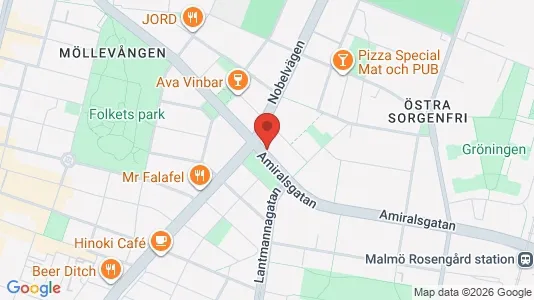 Apartments for rent i Malmö City - kort over placeringen