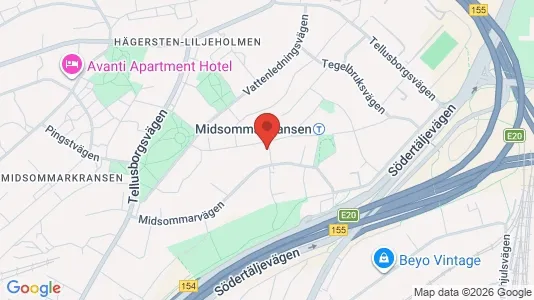 Apartments for rent i Stockholm South - kort over placeringen